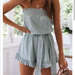 Blue or White romper
